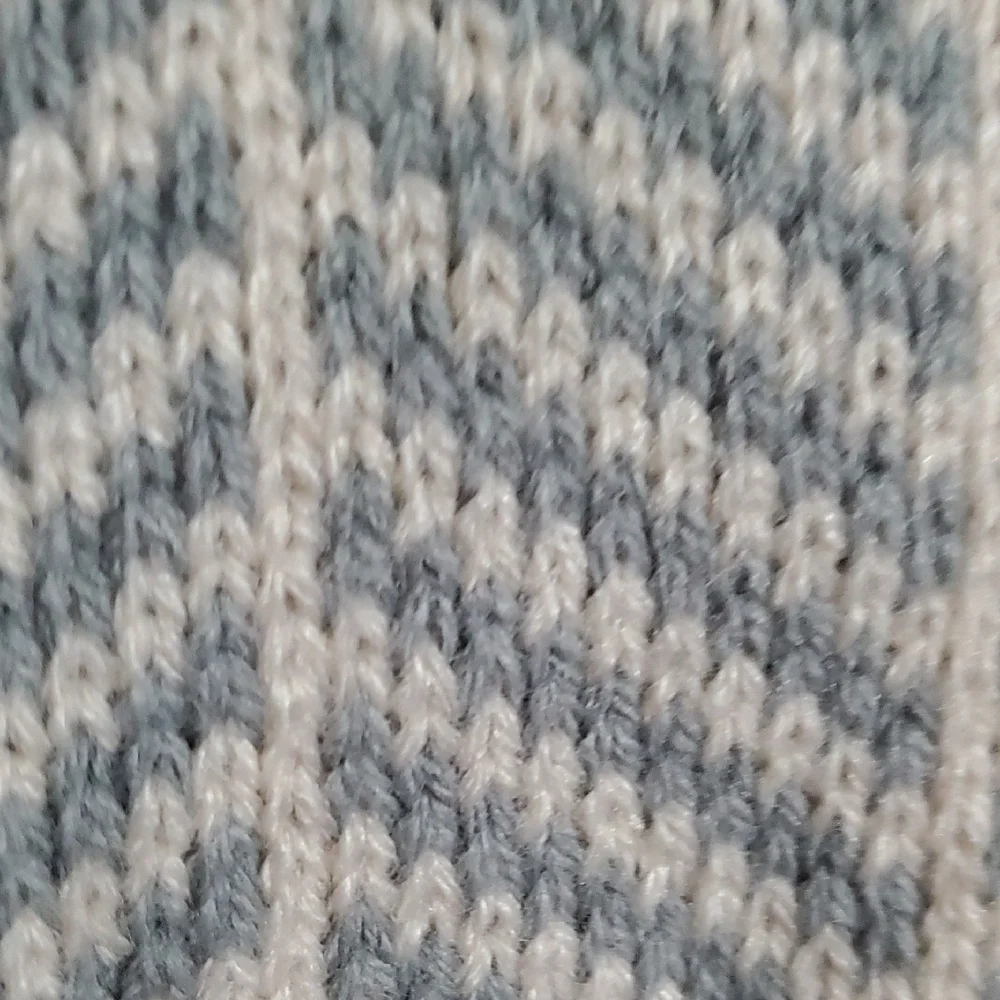 Calvin Klein Gray & Beige Herringbone Scarf  Soft Luxe Knit Texture 6” x 71”